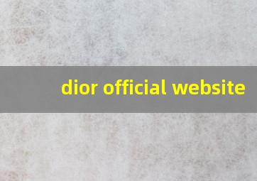 dior official website